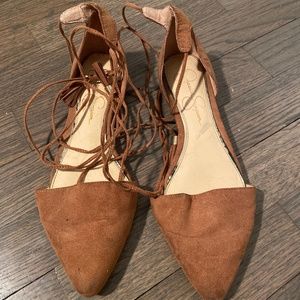 Jessica Simpson Lace Up Flats
